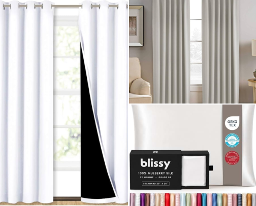 Sleep Fixes for Light Sleepers: Blackout & White Noise cover photo collage