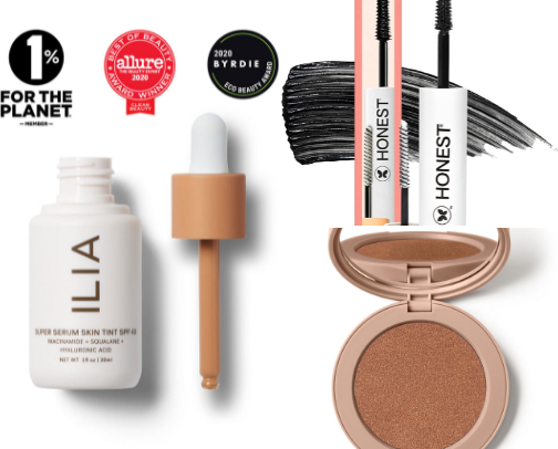 inside my low-tox makeup bag ✨ cover photo collage