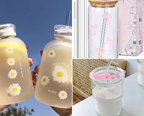 Affordable Cute Water Bottles cover photo collage