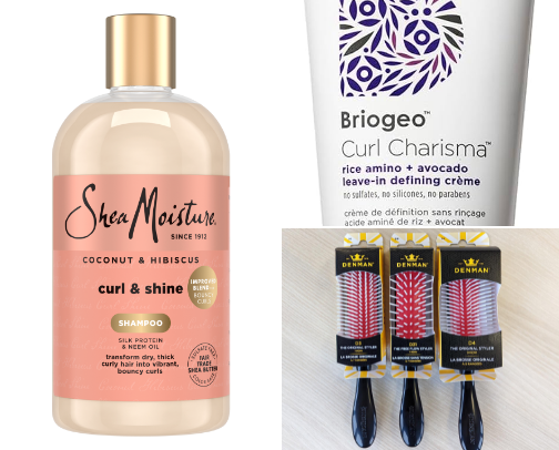 Curly Hair Care Routine cover photo collage
