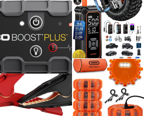 Car Essentials For Road Trips cover photo collage