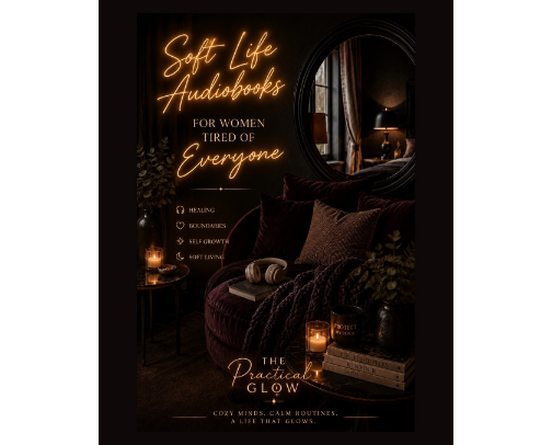 Soft Life Audiobooks for Women Tired of Everyone cover photo collage
