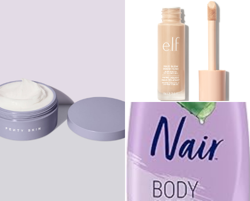 🐚 “That Girl” beauty products 🐚 cover photo collage
