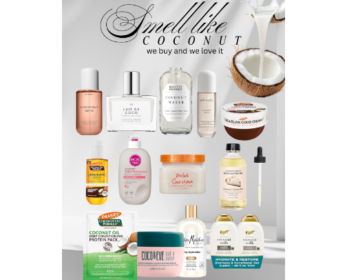 Smell like coconut dream cover photo collage