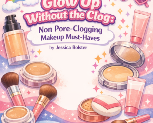 Glow Up Without the Clog: Non Pore-Clogging Makeup Must-Haves cover photo collage