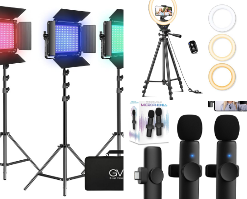 Content creation cover photo collage