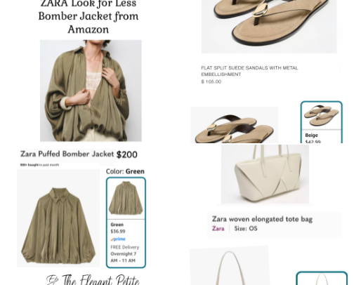 My Top Zara inspired clothes and shoes from Amazon cover photo collage