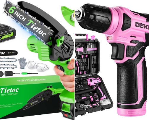 Must have power tools, for men, and women like me who love to DIY and do things themselves... cover photo collage