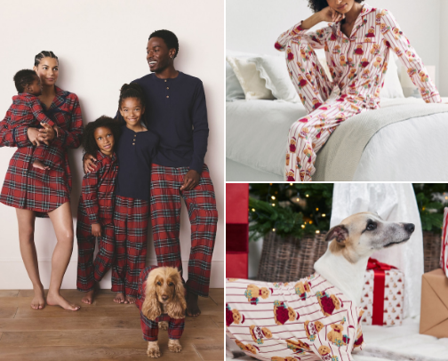 Christmas Pyjamas for the whole family cover photo collage
