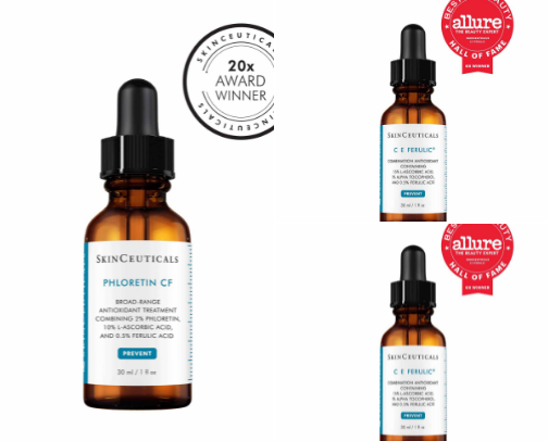 My FAVORITE skincare brand (SkinCeuticals) cover photo collage