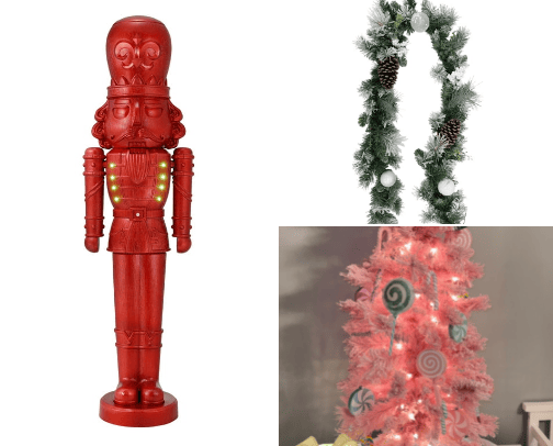 Christmas decorations cover photo collage