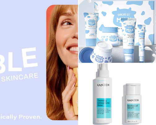 what skincare you will find on my vanity desk 😌 cover photo collage