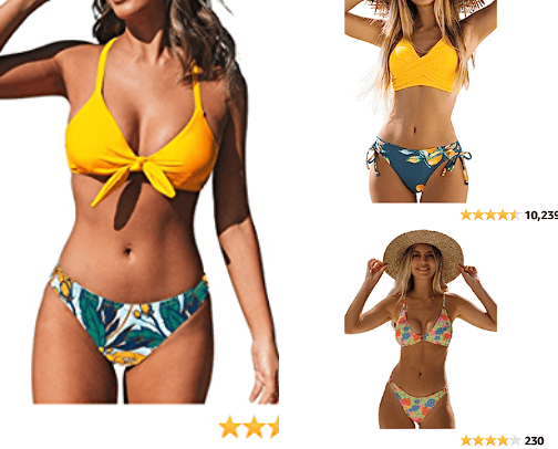 bikinis🌸 cover photo collage