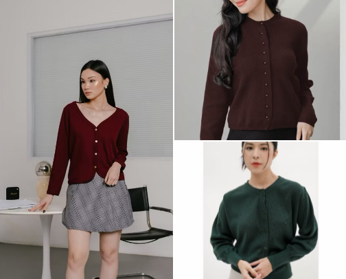 Comfortable Cardigan for Your Daily Outfits👚🩷 cover photo collage