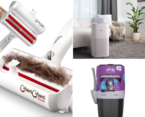 Cat mom necessities cover photo collage