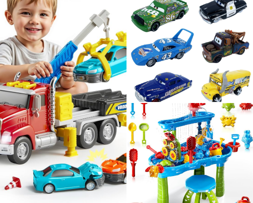 Toys and activities for toddlers cover photo collage