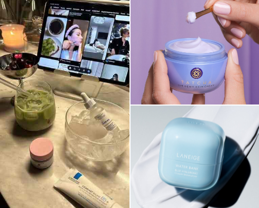 my guide to healthy skin/skin care🫧🧴 cover photo collage