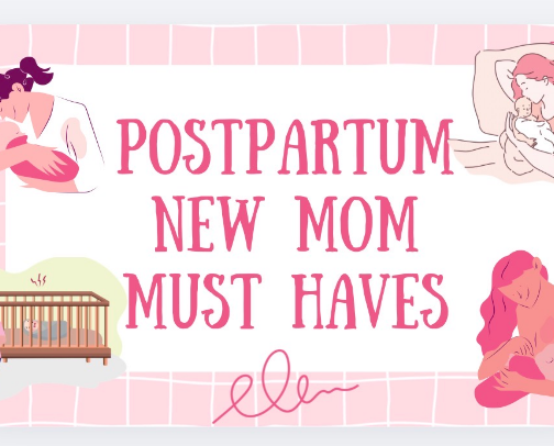Postpartum New Mom Must Haves cover photo collage
