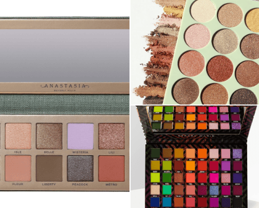 Eyeshadow palette cover photo collage