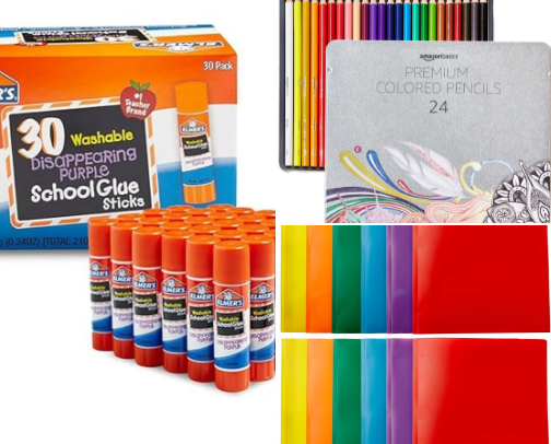 Back to school essentials cover photo collage
