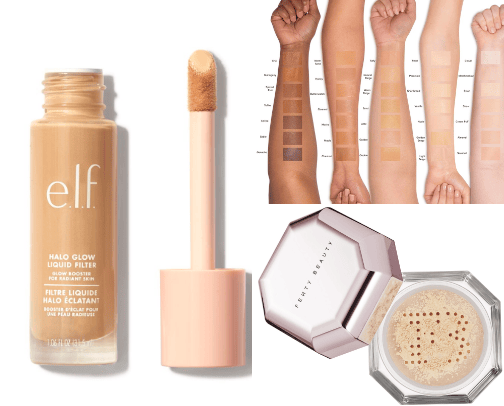My go-to makeup products cover photo collage