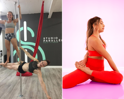 Pole dance & other fitness cover photo collage