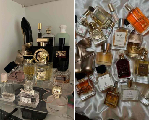 Viral women’s perfumes cover photo collage