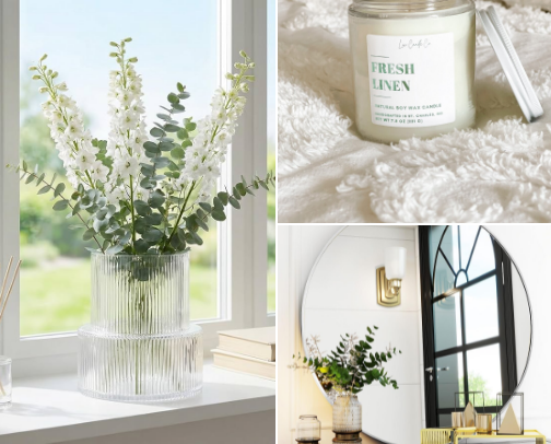 Modern Spring Home Refresh: Minimalist Essentials ✨🌿 cover photo collage