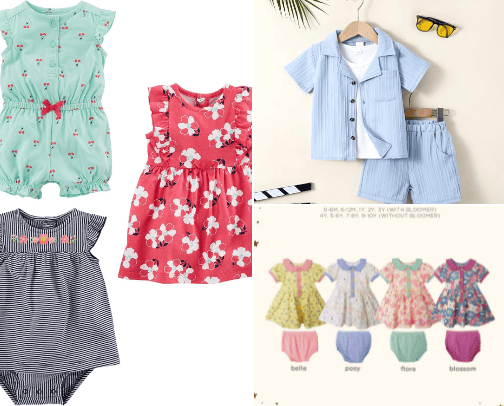 Cute baby & Toddler wears everyday cover photo collage