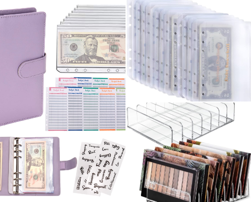 Cash Stuffing and Budgeting Must-Haves cover photo collage