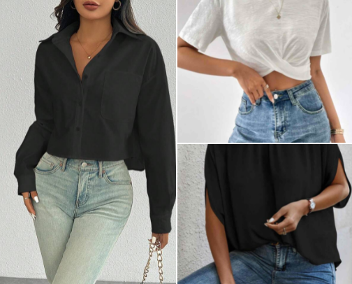 Different Styles of Tops for Women cover photo collage