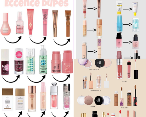 💞Luxury Beauty vs. Affordable Dupes💞 cover photo collage