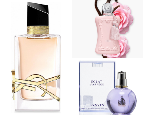 Fun, light and elegant perfumes for women on the go! cover photo collage