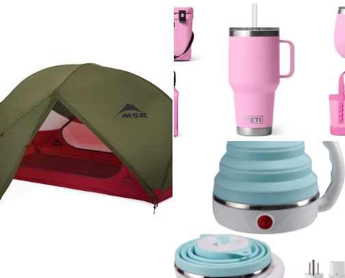 My Favourite camping accessories cover photo collage