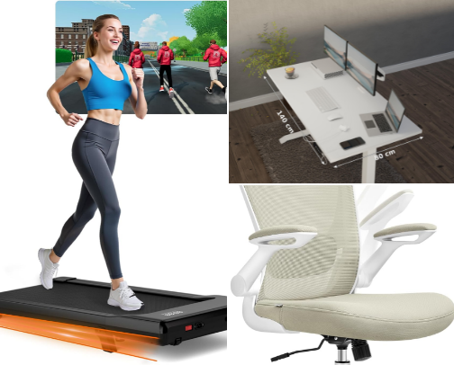 Dreamy WFH Setup: Aesthetic, Healthy & Productive cover photo collage