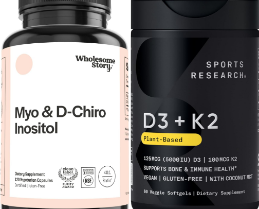A slow supplement guide for PCOS girlies. cover photo collage