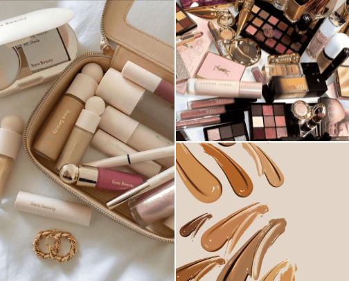 Makeup style cover photo collage