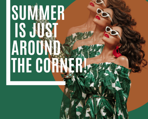 Jump Into Summer In A Modern And Fancy Style cover photo collage