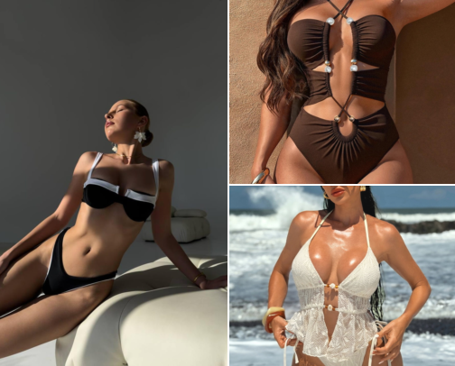 Trending Bikini Styles For Summer 2026: The Hottest swimwear styles. cover photo collage