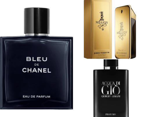 Perfumes Men cover photo collage