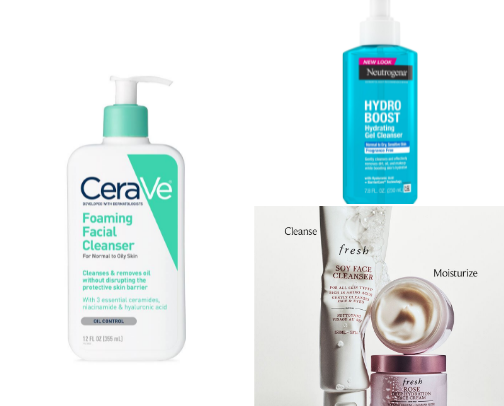 Skin care cover photo collage