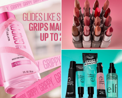 Glowy/natural makeup cover photo collage