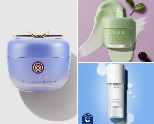 combination skin beauty + skincare faves cover photo collage