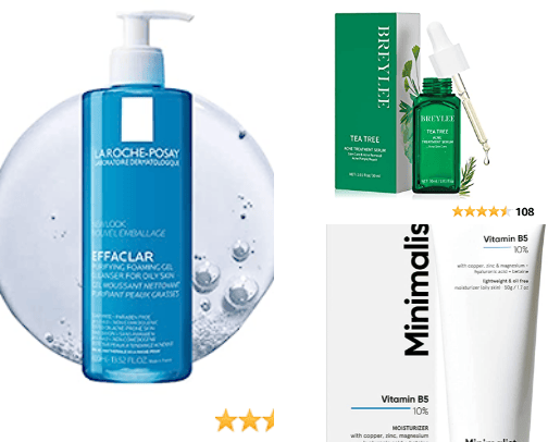 the best skincare for acne prone skin. cover photo collage