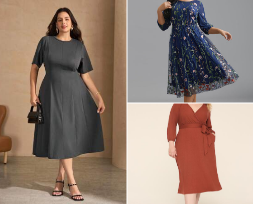 ✨ Curvy & Chic: Trending Plus Size Dresses ✨ cover photo collage