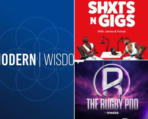 My Favourite Podcasts cover photo collage