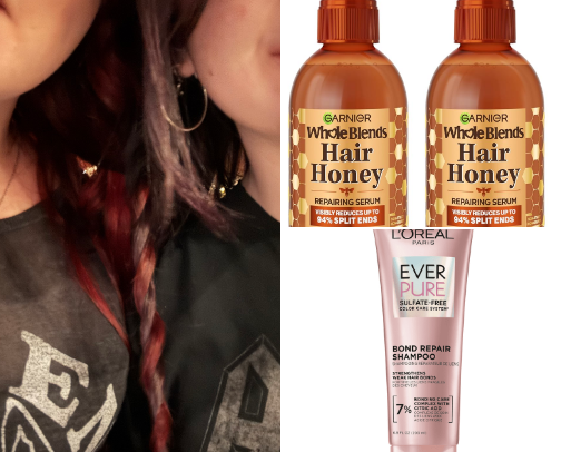 damged, brittle, barbie hair ➡️ healthy, shiny, soft hair cover photo collage