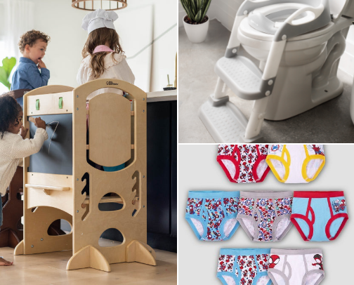 Essential Items For Toddlers cover photo collage