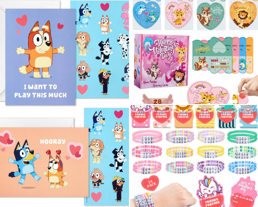 Valentine’s day for kids cover photo collage