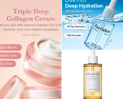 Korean Skincare I cant go without as a Black Mixed woman in her 30s with hyperpigmentation & PCOS cover photo collage